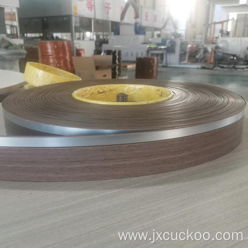 ALuminum colour PVC edge banding tape 2 colours